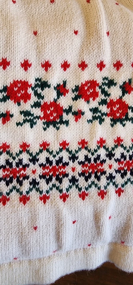 Vestido Suéter Janie & Jack Niñas 6 Fair Isle Rosa Foto 3 de 4