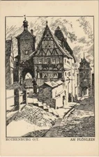 CPA AK Rothenburg- Am Plonlein GERMANY (1074365)