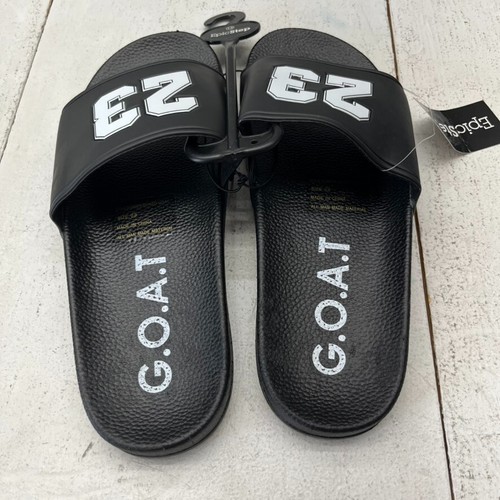 EpicStep Black Number "23" Slip-On Slides Men's Size 13 NEW - Picture 4 of 9