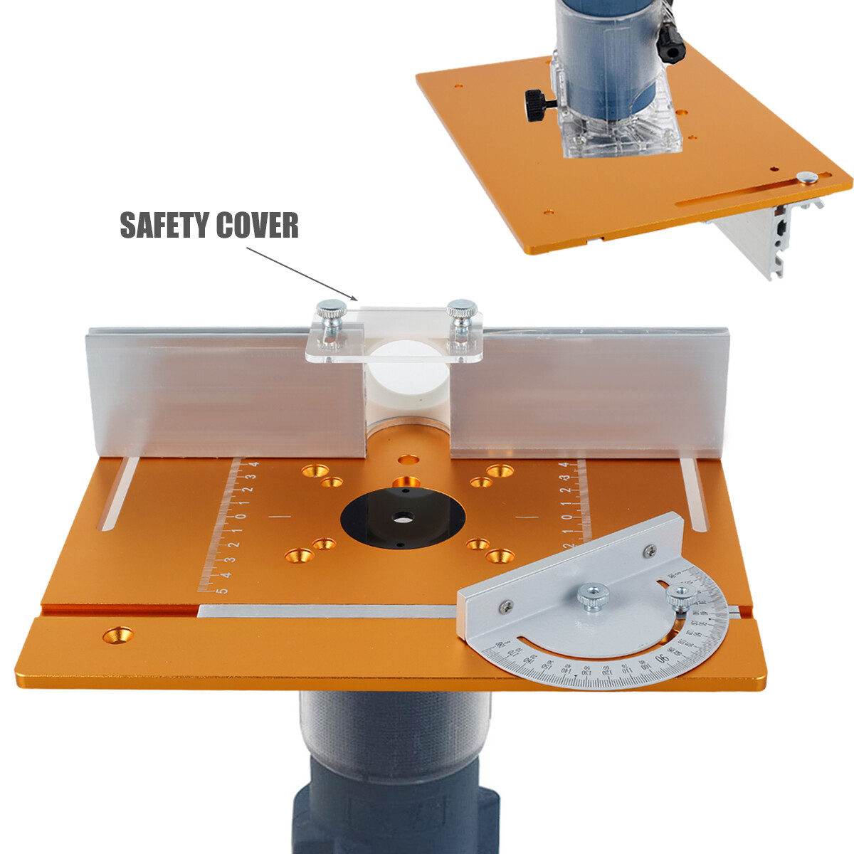 Router Table Insert Plate Aluminum Router Woodworking Milling Cutter