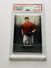 2010 Bowman Platinum Mike Trout #PP5 Platinum Prospects Draft Pick Rookie PSA 8