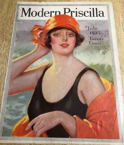 1923 GOLD SEAL CONGOLEUM ART-RUGS / MODERN PRISCILLA COVER - Vintage Magazine Ad - Bild 3 von 3