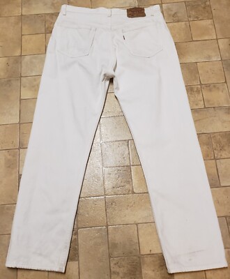 【USA製】Levi's 501 90’s ホワイトデニム W34 L30 USA製】Levi's 501 90's ホワイトデニム W34 L30 USA製】Levi's