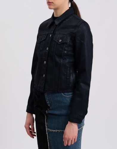 RRP €250 J BRAND Coated Denim Jacket Size S Made in USA - Picture 5 of 9