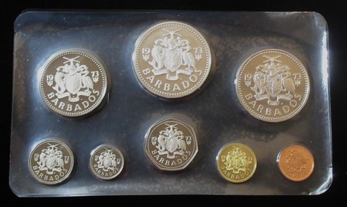 1973 First National Coinage of Barbados Proof Set in Original Box COA - Picture 2 of 6