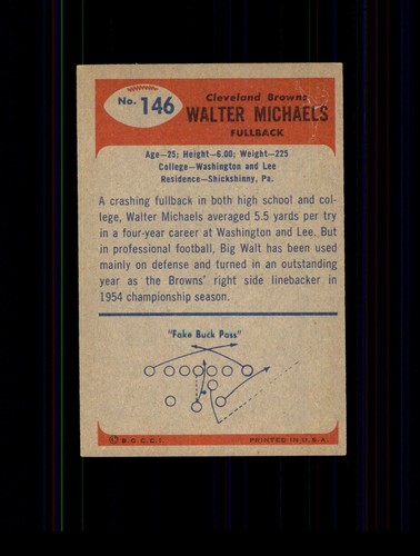 1955 Bowman Football Set Break! 1 - 160 (mixed condition) U-Pick Your Card - Picture 291 of 309