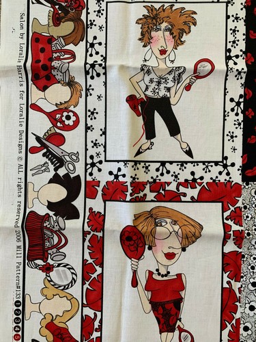 2006 Loralie Harris Fabric Panel Salon Hairdresser - Picture 2 of 4