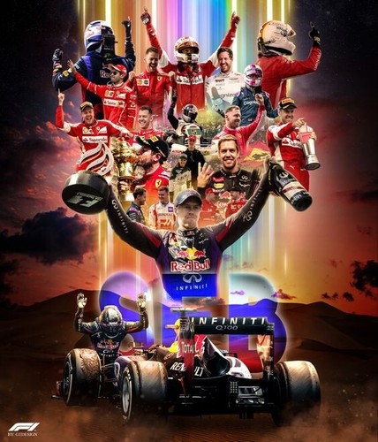 Figur 1/43 Sebastian Vettel 4 Times World Champion Formel 1 + Podium Tribute - Bild 2 von 9