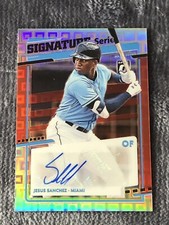 2020 Donruss Optic Signature Series Holo Prizm Jesus Sanchez #SS-JE Auto /10