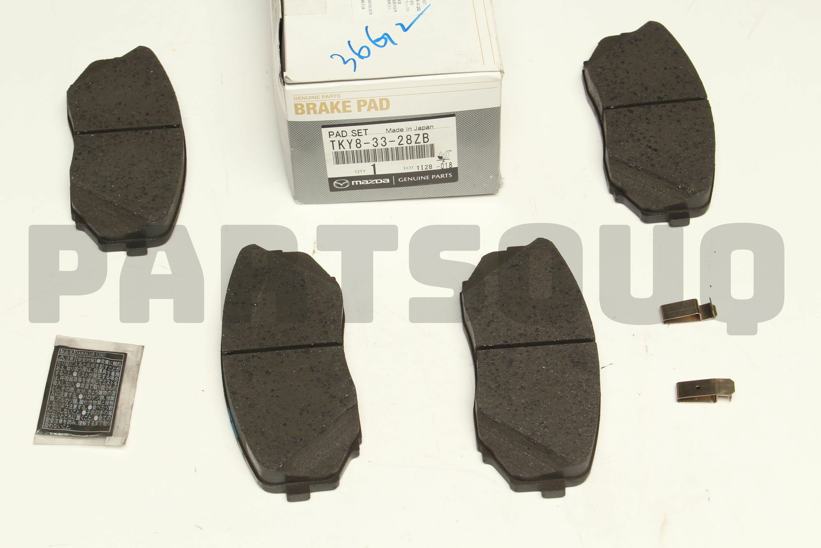 TKY83328ZB Genuine Mazda PAD SUB SET, FRONT CALIPER TKY83328ZB eBay