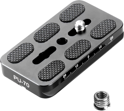 Camera Quick Release Plate Ball Head (70X38Mm) 1/4" Screw Universal Metal Arca S - Picture 8 of 11