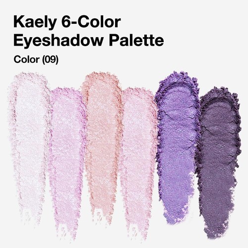 evpct 6 Color Mini Eyeshadow Makeup Palette for Women, Purple Light Nude Baby - Picture 3 of 6