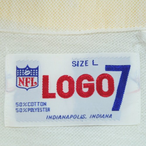 NFL Shirt VTG 70s LA Rams Embroidered White Horn Helmet Logo Sz M/M c.1972 NWOT - Picture 5 of 8