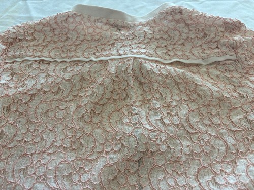 Pink Lace Bomber Jacket Sweater Zip Up Size 4 w/ Pockets Lauren Conrad - Bild 9 von 24