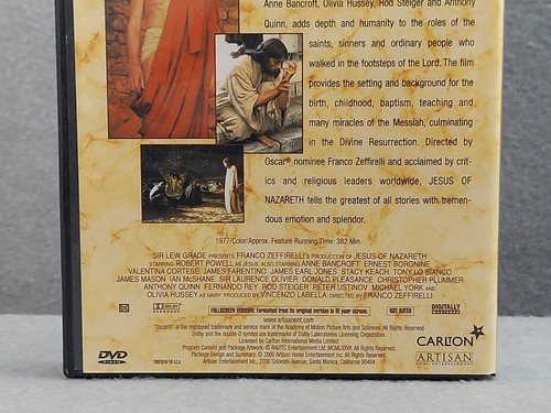 Jesus of Nazareth (DVD, 2000, 2-Disc Set) Robert Powell Olivia Hussey Movie - Picture 14 of 16