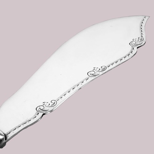 Fischvorlegebesteck Versilbert Bakelit Sheffield um 1900 - Bild 3 von 6