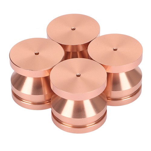 ヘRose Gold 4PCS Speaker Isolation Feet Pad Shock Absorption Amplifier Spike - Picture 10 of 12