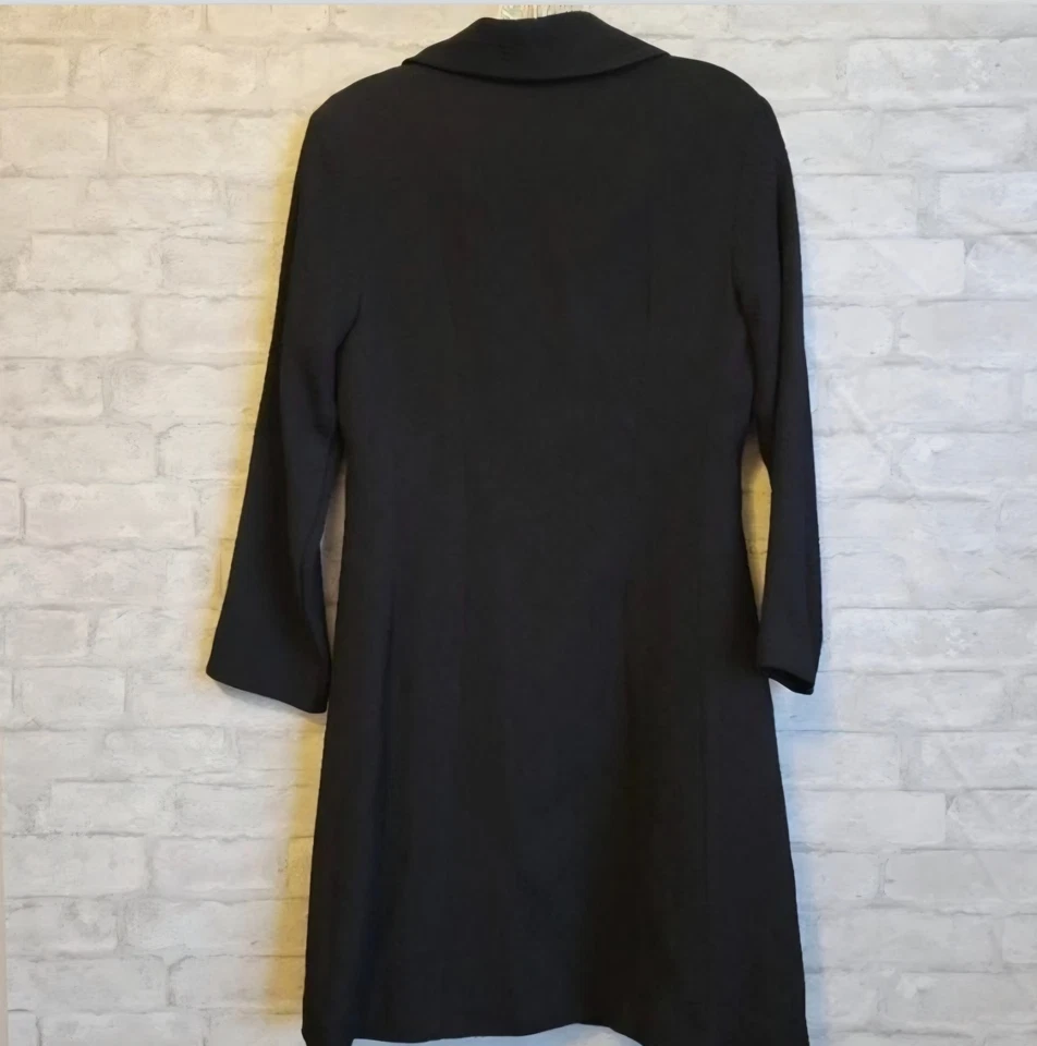 Plumero forrado en relieve negro Johnny Was para mujer talla XS Foto 2 de 4