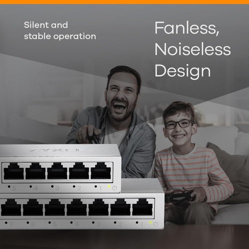 Zyxel GS-105BV5-EU0101F network switch Unmanaged L2 Gigabit Ethernet (10/100/100 - Picture 3 of 6