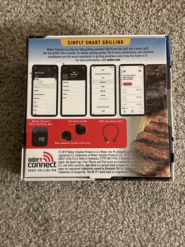 Weber Connect (3201) Smart Grilling Hub Wi-Fi & Bluetooth Enabled  NEW IN BOX - Picture 2 of 2