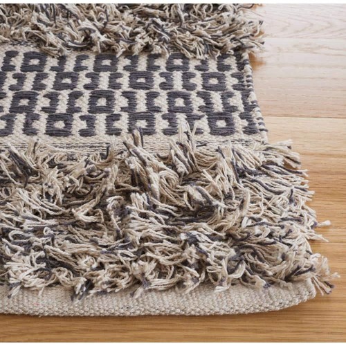 SAFAVIEH Natura Gray/Ivory 8 ft. x 10 ft. Abstract Native American Area Rug - Picture 4 of 7