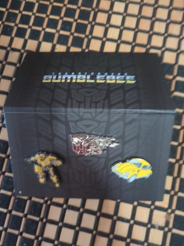 Transformers BumbleBee Loot Crate Lapel 3 Pin Set NOS Limited Edition VW Bug - Picture 1 of 2