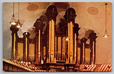Tabernacle Organ, Salt Lake City, Utah Postcard.