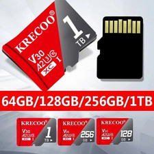 1024GB 256GB 128GB 64GB Micro TF SD Card High Speed Flash Memory Lot U3 A2 4K