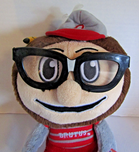 Ohio State University Study Buddy Brutus Buckeye Mascot Plush NWOT - Picture 3 of 4