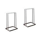 2 Pieces Kleiderbügelstaender Tragbarer Kleiderständer Kleiderregal