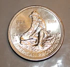 1984 Engelhard Prospector 1 Troy oz .999+ Fine Silver Round