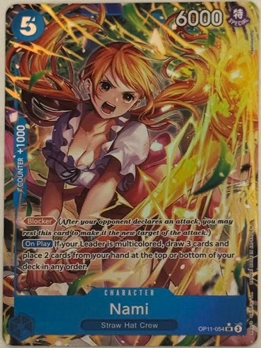 Nami Alt Art OP11-054 A Fist of Divine Speed - One Piece TCG