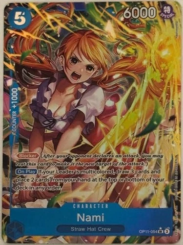 Nami Alt Art OP11-054 A Fist of Divine Speed - One Piece TCG