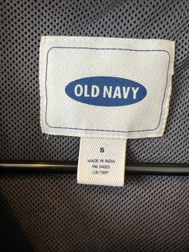 Old Navy Windbreaker Hoodie Black Men Size Small Half Zip Pockets EXCELLENT.  #Y - Picture 7 of 14