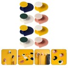 8 Pcs Adhesive Hooks Sticky Wall Hanging Hooks For Household Bathroom Use