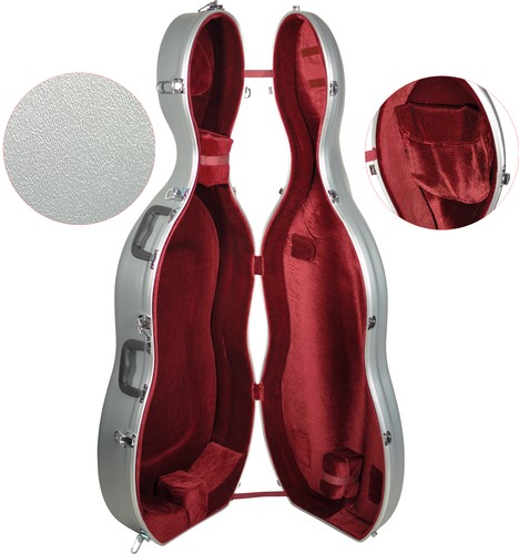 B-Ware Steinbach 4/4 ABS- Cellokoffer mit Rollen und Rucksacksystem in silber - Bild 2 von 9