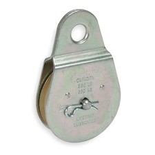 Fixed Eye Pully, Chrome, Size: 3 In, 1Rcj3
