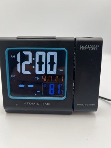 La Crosse Technology Atomic Projection Alarm Clock with Indoor/Outdoor... - Picture 1 of 5
