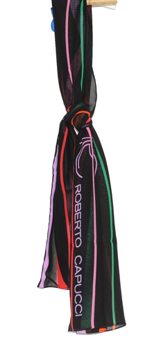 Foulard vintage femme ROBERTO CAPUCCI multicolore 50x140 cm Très bon état - Picture 1 of 3