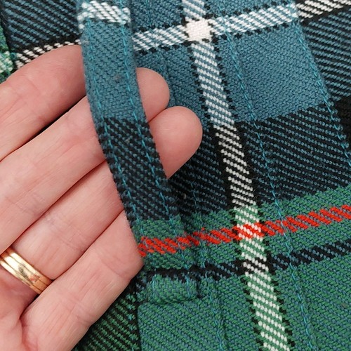STILLWATER KILTS Tartan Standard Kilt Size 30 Green/Navy Blue 25" Length CLEAN - Afbeelding 6 van 11