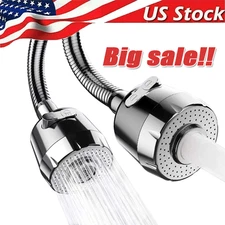 3-Speed 360° Rotatable Adjustment Faucet Extension Water Saving Faucet Lot