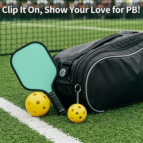 Pickleball Keychain Set 8-Pack - Fun & Unique Gifts for Women Men & Lovers - - Picture 4 of 7