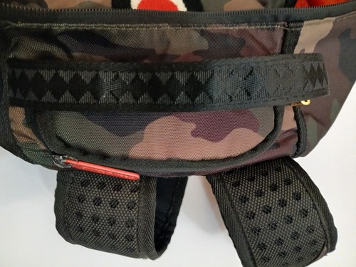 Sprayground Backpack Camo Shark Teeth Mouth Limited Edition Mens Large Red Black - Picture 22 of 24