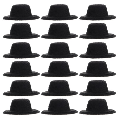 Mini sombrero de jazz de 2 unidades para muñecas niño formal tiene sombreros en miniatura - Imagen 3 de 12