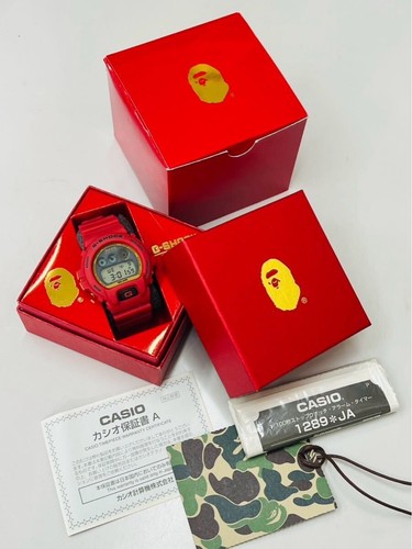 Casio G-SHOCK x A BATHING APE Collab limited to 2000 Three eye Red DW-6900 BAPE - Bild 8 von 10