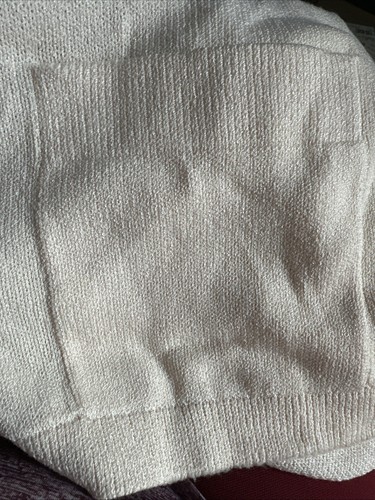 St John Basics Marie Gray Size Petite S Knit Cream Cardigan Cream Gold Buttons - Picture 11 of 12