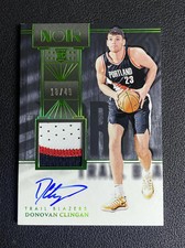 Donovan Clingan 2024-25 Panini Noir #343 RC Rookie Patch Auto #18/49