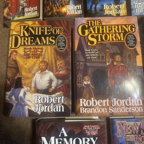 Wheel of Time Book Lot 10 Hardcover Paperback Robert Jordan “signed” 11 12 13 14 - Picture 6 of 18