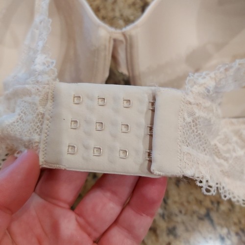 Reggiseno push-up SOMA abbracciabile incantevole pizzo taglia 42C nudo/avorio UW J-Hook - Foto 8 di 22