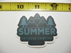 SUMMER MOUNTAINS TREES SMALL STICKER DECAL HIKING CAMPING WOODS NATURE HIKE